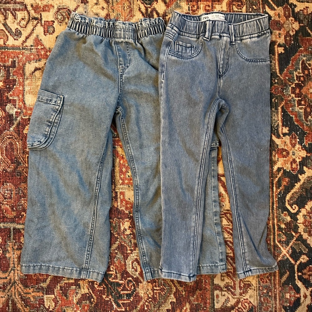 Zara + H&M 4T Girls Jeans